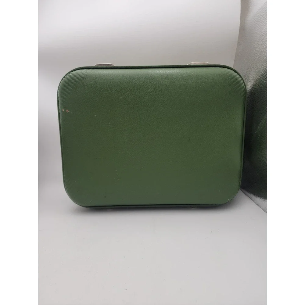 Vintage Trojan Hard Shell Weekender Luggage Suitcase Avocado Green 16